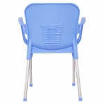 ΠΟΛΥΘΡΟΝΑ ΠΟΛΥΠΡΟΠΥΛΕΝΙΟΥ KAREK HM5592.08 ΧΡΩΜΑ ΜΠΛΕ ΜΕ ΠΟΔΙ ΑΛΟΥΜΙΝΙΟΥ 59x58x81Y εκ.