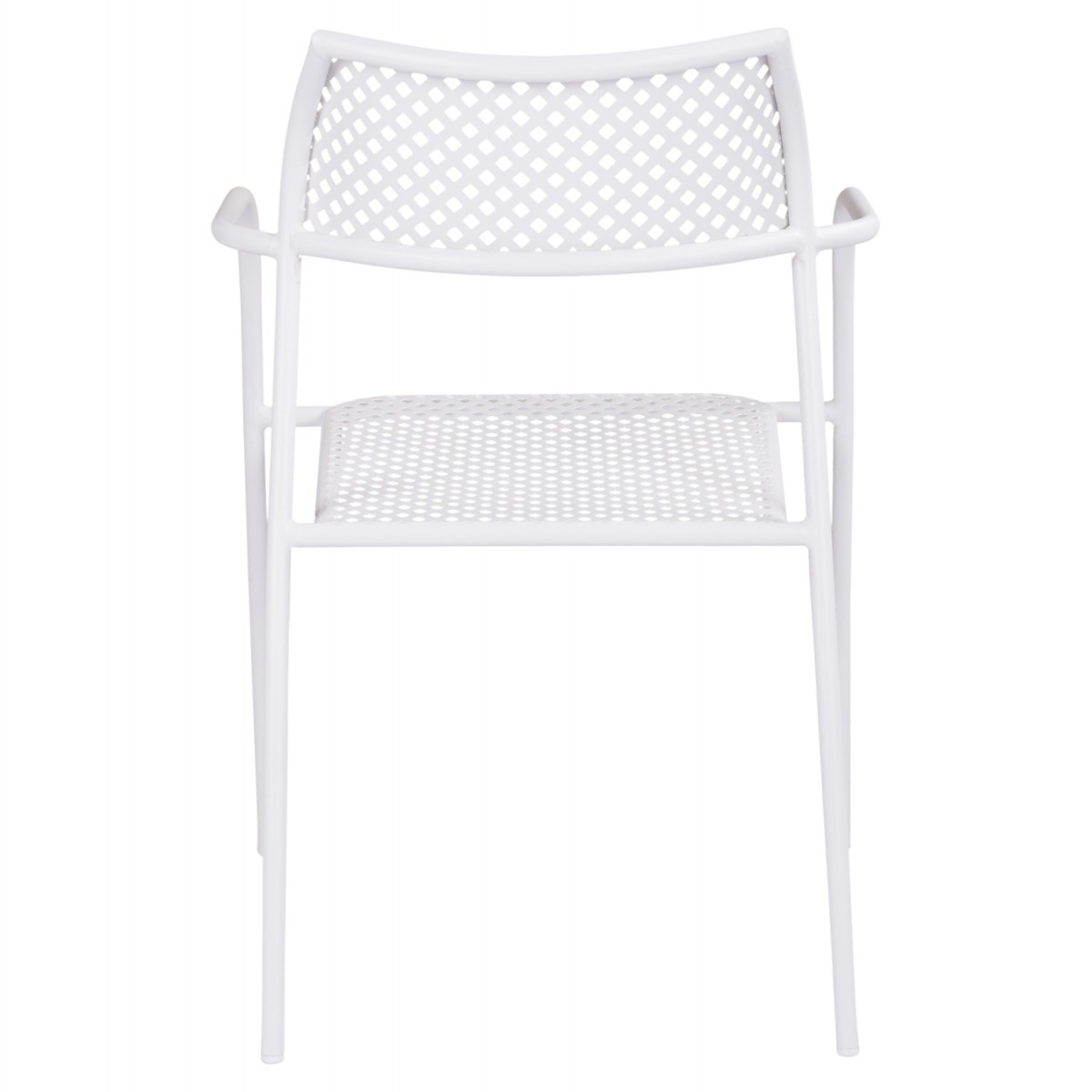 ΚΑΡΕΚΛΑ ΜΕΤΑΛΛΙΚΗ ΛΕΥΚΗ THETIS HM5173.12 55x57x79 cm