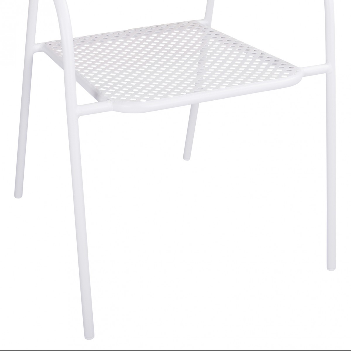 ΚΑΡΕΚΛΑ ΜΕΤΑΛΛΙΚΗ ΛΕΥΚΗ THETIS HM5173.12 55x57x79 cm