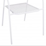 ΚΑΡΕΚΛΑ ΜΕΤΑΛΛΙΚΗ ΛΕΥΚΗ THETIS HM5173.12 55x57x79 cm