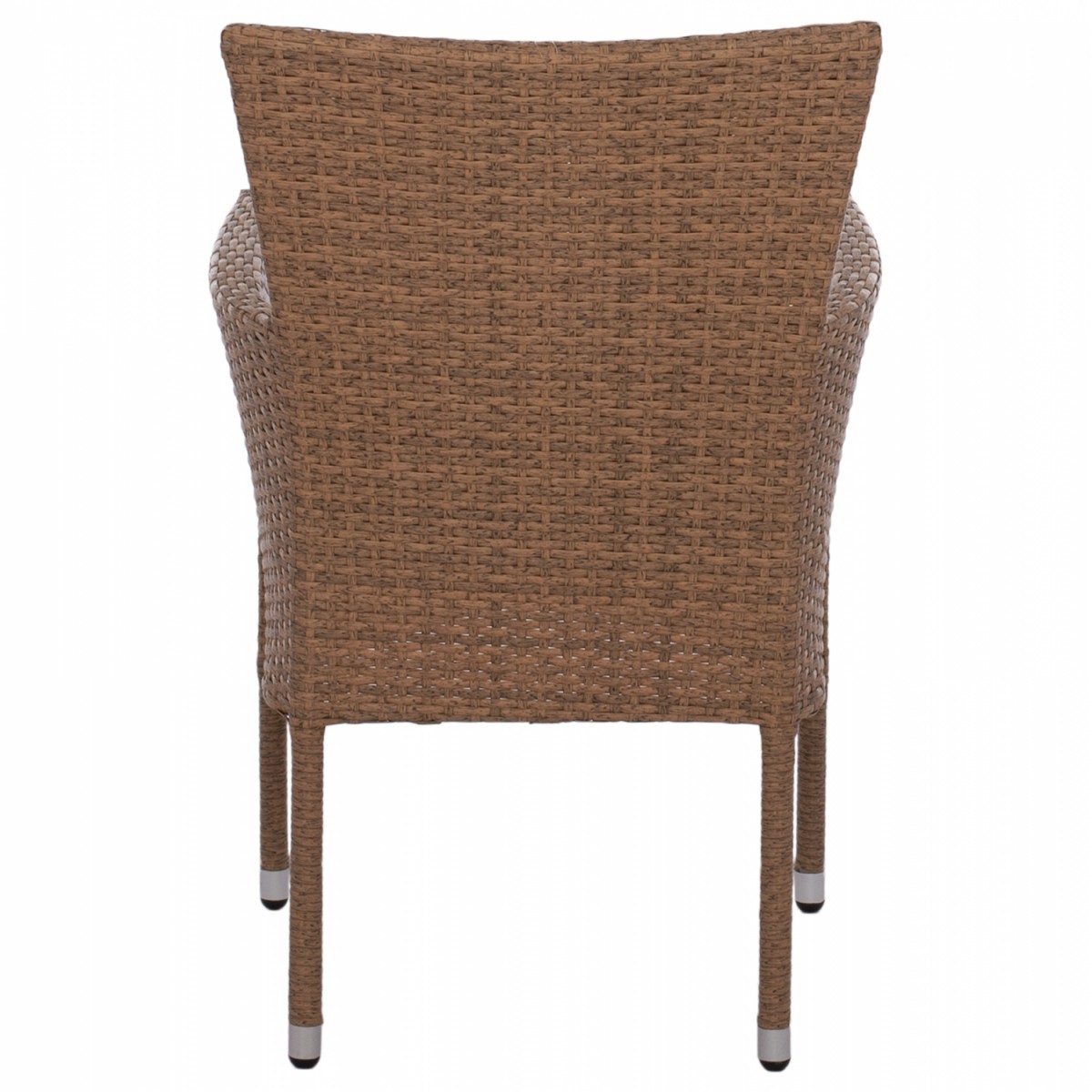 ΠΟΛΥΘΡΟΝΑ ΜΕΤΑΛΛΙΚΗ NISHA ΜΕ ΜΑΞΙΛΑΡΙ WICKER ΚΑΦΕ-ΜΟΚΑ 58x60x87 εκ. HM5684.02