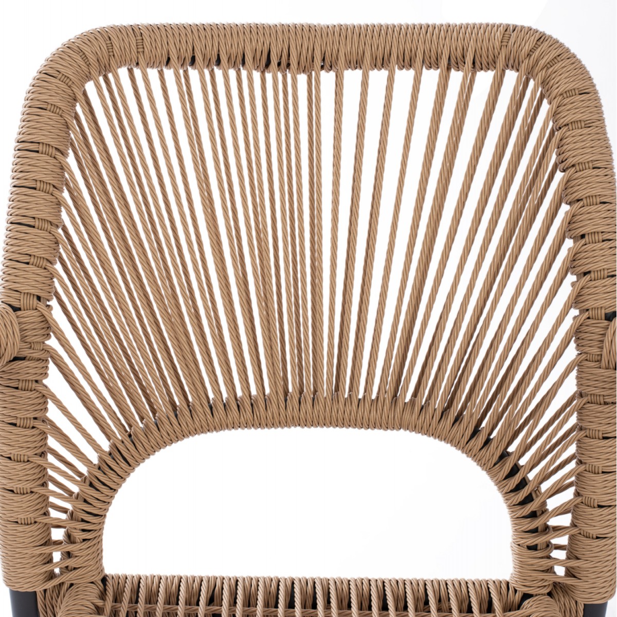 ΠΟΛΥΘΡΟΝΑ ΑΛΟΥΜΙΝΙΟΥ NOJO HM5771.02 ΓΚΡΙ ΜΕ P.E.TWIST RATTAN ΜΠΕΖ 55x63x82Y εκ.