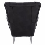 ΠΟΛΥΘΡΟΝΑ ΜΠΕΡΖΕΡΑ Τ. CHESTERFIELD ΣΕ ΧΡΩΜΑ ΜΑΥΡΟ HM9217.01 87x88x100 εκ.