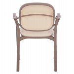 ΠΟΛΥΘΡΟΝΑ ΠΟΛΥΠΡΟΠΥΛΕΝΙΟΥ KHEM HM5820.02 ΣΕ ΑΠΟΧΡΩΣΗ ΚΑΠΟΥΤΣΙΝΟ & ΜΠΕΖ 57x57x83Y εκ.