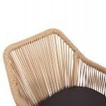 ΠΟΛΥΘΡΟΝΑ ΑΛΟΥΜΙΝΙΟΥ LOKKI HM5855.02 ΑΝΘΡΑΚΙ ΜΕ ΣΧΟΙΝΙ WICKER PE 56x66x82Υ εκ.