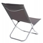 ΚΑΡΕΚΛΑΚΙ ΠΑΡΑΛΙΑΣ NALIN HM5150.01 ΜΕΤΑΛΛΙΚΟ ΨΗΛΗ ΠΛΑΤΗ ΜΕ ΥΦΑΣΜΑ ΓΚΡΙ 48x77,5x72Υ εκ.