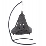 ΚΡΕΜΑΣΤΗ ΦΩΛΙΑ AUGUST ΜΑΚΡΑΜΕ-ΜΕΤΑΛΛΟ ΑΝΘΡΑΚΙ HM5922.10 123x113x145Υεκ.