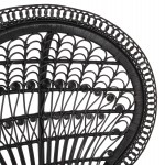 ΠΟΛΥΘΡΟΝΑ ROYAL PEACOCK HM9342.03 RATTAN ΜΑΥΡΟ-ΜΑΞΙΛΑΡΙ ΜΑΥΡΟ 114x72x150Yεκ.