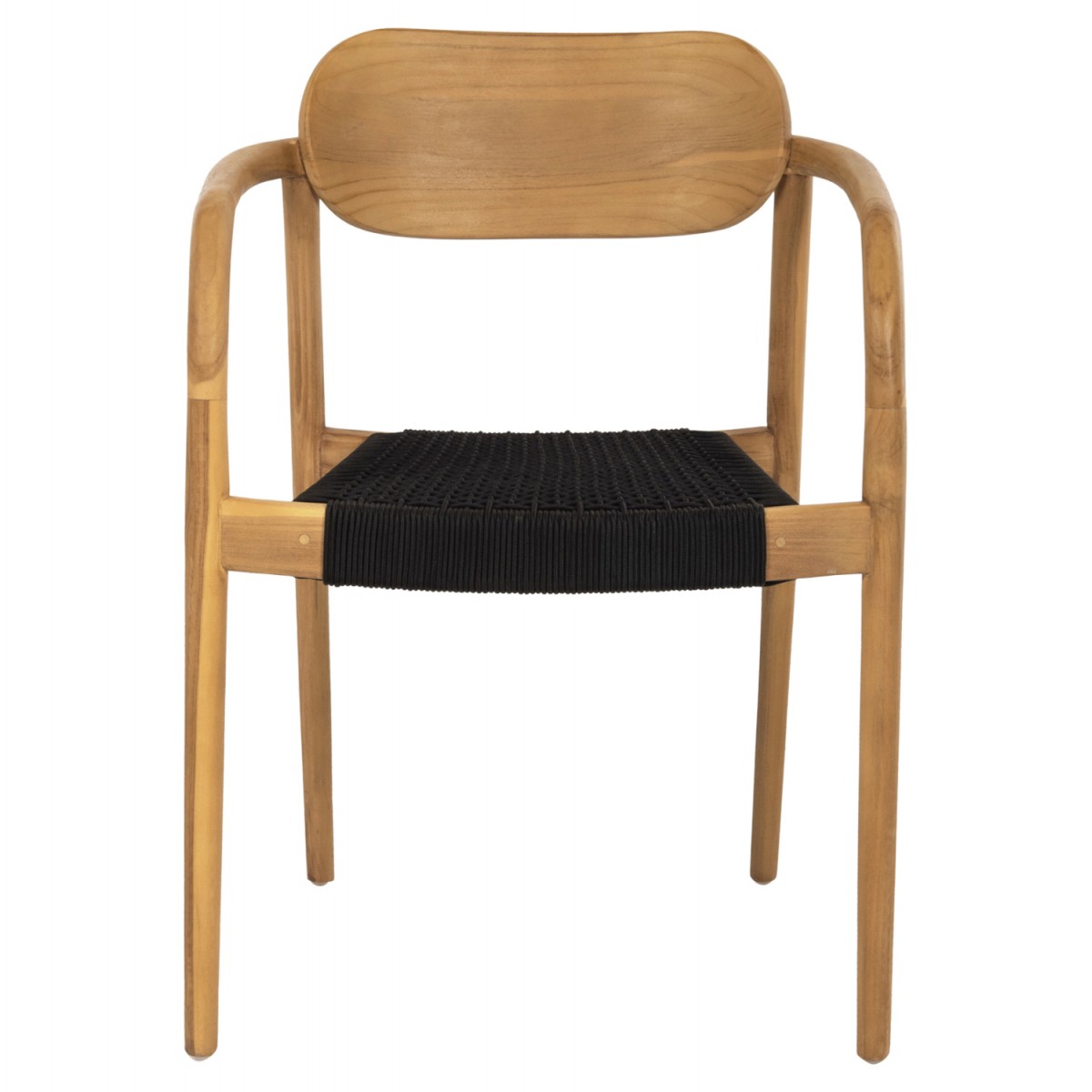 ΠΟΛΥΘΡΟΝΑ OSLO HM9636.02 ΞΥΛΟ TEAK ΦΥΣΙΚΟ & ΜΑΥΡΟ ΣΧΟΙΝΙ 55x54x80Y εκ.