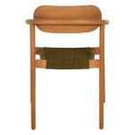 ΠΟΛΥΘΡΟΝΑ OSLO HM9636.05 ΞΥΛΟ TEAK ΦΥΣΙΚΟ & ΠΡΑΣΙΝΟ ΣΧΟΙΝΙ 55x54x80Yεκ.