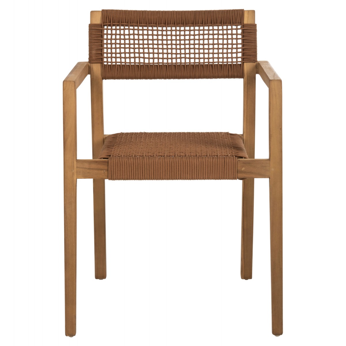 ΠΟΛΥΘΡΟΝΑ CHARLOTTE HM9637.01 ΞΥΛΟ TEAK ΦΥΣΙΚΟ & ΚΑΦΕ ΣΧΟΙΝΙ 59x54x83Y εκ.