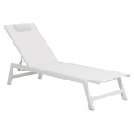 ΞΑΠΛΩΣΤΡΑ ΑΛΟΥΜΙΝΙΟΥ ΜΕ ΜΑΞΙΛΑΡΙ RABIA HM5982.01 ΣΕ ΛΕΥΚΟ 191,5x60x89,5Υεκ.