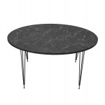 ΤΡΑΠΕΖΙ ΣΑΛΟΝΙΟΥ GRANIT HM18177.02 ΜΕΛΑΜΙΝΗ ΜΑΥΡΟ ΜΑΡΜΑΡΟ-ΜΕΤΑΛ.ΠΟΔΙΑ 90x50x42Υεκ