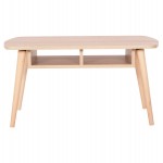 ΤΡΑΠΕΖΙ ΣΑΛΟΝΙΟΥ SLIVEN HM18178.03 ΜΕΛΑΜΙΝΗ ΣΕ ΣΟΝΑΜΑ-ΠΟΔΙΑ ΦΥΣΙΚΟ 90x50x47,5Υεκ