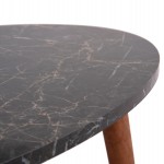 ΣΕΤ ΤΡΑΠΕΖΙ ΣΑΛΟΝΙΟΥ & 3 ΒΟΗΘ.ΤΡΑΠΕΖΙΑ VITAL HM18180.02 ΜΕΛΑΜΙΝΗ ΜΑΥΡΟ ΜΑΡΜΑΡΟ-ΚΑΡΥΔΙ ΠΟΔΙΑ