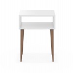 ΚΟΜΟΔΙΝΟ TODD HM18183.01 ΜΕΛΑΜΙΝΗ ΛΕΥΚΗ-ΠΟΔΙΑ ΣΕ ΦΥΣΙΚΟ 45x30x58Υεκ.