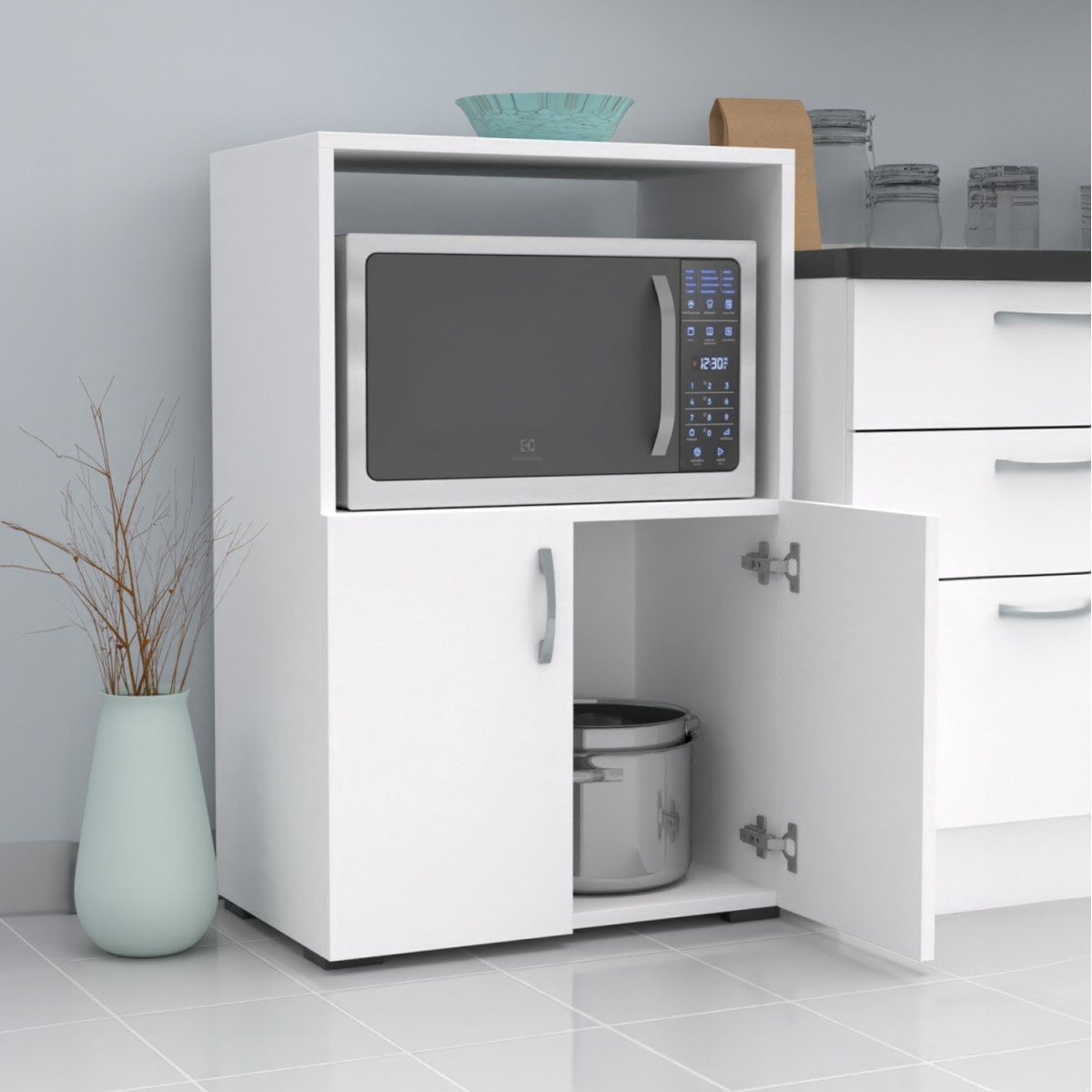 ΝΤΟΥΛΑΠΙ ΚΟΥΖΙΝΑΣ NITO HM18197.01 ΜΕΛΑΜΙΝΗ ΣΕ ΛΕΥΚΟ ΧΡΩΜΑ 60x36x92Υεκ.