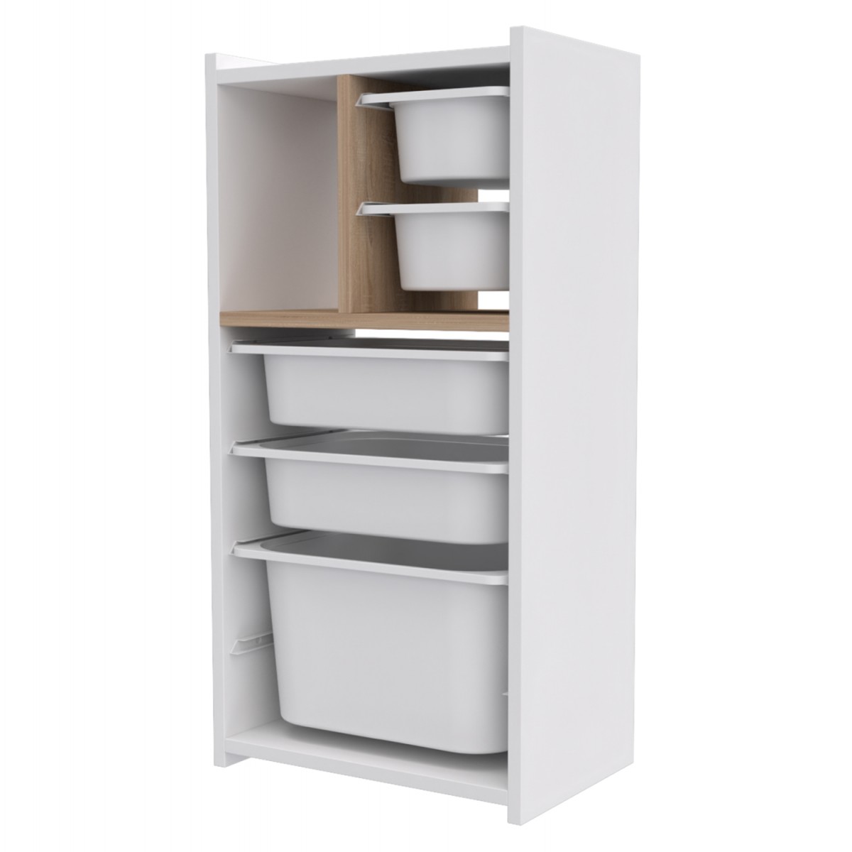 ΣΥΡΤΑΡΙΕΡΑ SANI HM18209.01 ΜΕΛΑΜΙΝΗ ΣΕ ΛΕΥΚΟ-ΣΟΝΟΜΑ & ΛΕΥΚΑ ΣΥΡΤΑΡΙΑ P.E. 45,5x30x90Υεκ.