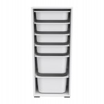 ΣΥΡΤΑΡΙΕΡΑ SANI HM18214.01 ΜΕΛΑΜΙΝΗ ΣΕ ΛΕΥΚΟ-6 ΛΕΥΚΑ ΣΥΡΤΑΡΙΑ P.E. 45,5x30x109Υεκ