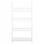 ΡΑΦΙΕΡΑ ΤΟΙΧΟΥ SANI HM18224.01 ΜΕΛΑΜΙΝΗ ΣΕ ΛΕΥΚΟ 60x10x120Υεκ. (4 ΡΑΦΙΑ)