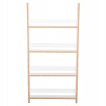 ΡΑΦΙΕΡΑ ΤΟΙΧΟΥ SANI HM18224.01 ΜΕΛΑΜΙΝΗ ΣΕ ΛΕΥΚΟ 60x10x120Υεκ. (4 ΡΑΦΙΑ)