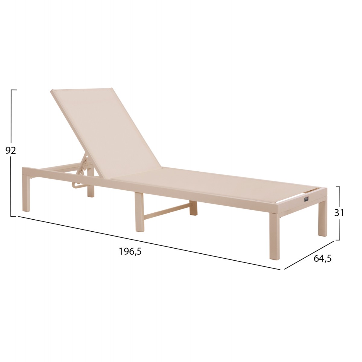 ΞΑΠΛΩΣΤΡΑ ΑΛΟΥΜΙΝΙΟΥ THATCHER HM5983.04 ΣΑΜΠΑΝΙ ΣΚΕΛΕΤΟΣ & TEXTILENE 197x64x92Υεκ