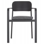 ΠΟΛΥΘΡΟΝΑ ΤΡΑΠΕΖΑΡΙΑΣ ELARA HM6414.01 ΓΚΡΙ ΑΛΟΥΜΙΝΙΟ-OLEFIN--ΞΥΛΟ TEAK 56x62x78Υεκ.