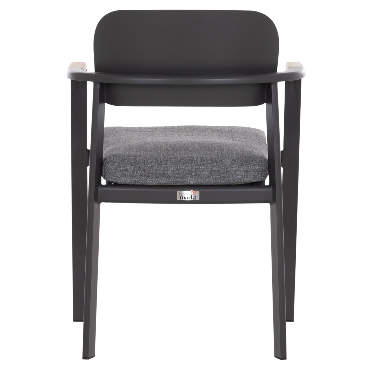 ΠΟΛΥΘΡΟΝΑ ΤΡΑΠΕΖΑΡΙΑΣ ELARA HM6414.01 ΓΚΡΙ ΑΛΟΥΜΙΝΙΟ-OLEFIN--ΞΥΛΟ TEAK 56x62x78Υεκ.