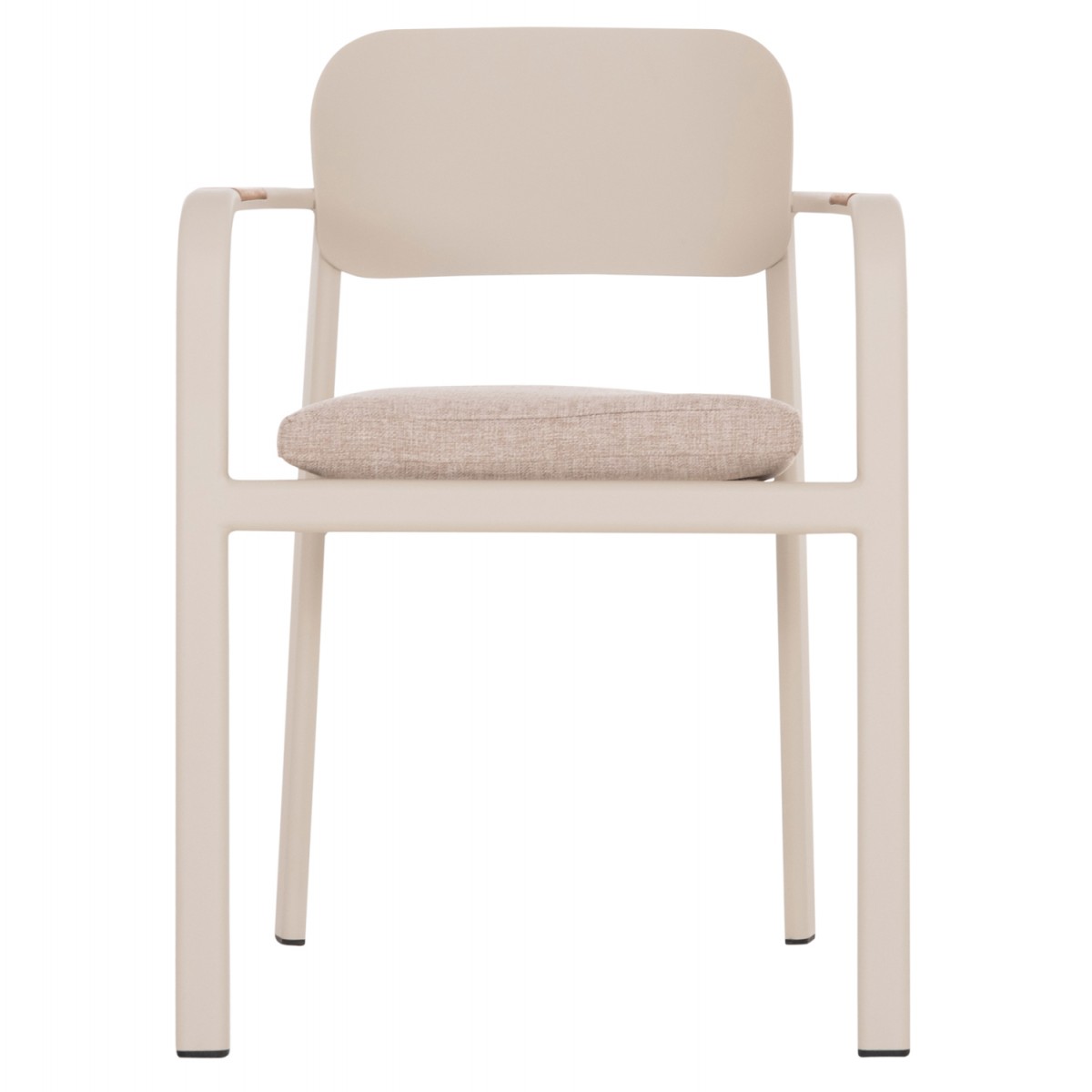 ΠΟΛΥΘΡΟΝΑ ΤΡΑΠΕΖΑΡΙΑΣ ELARA HM6414.05 ΜΠΕΖ ΑΛΟΥΜΙΝΙΟ-OLEFIN--ΞΥΛΟ TEAK 56x62x78Υεκ.