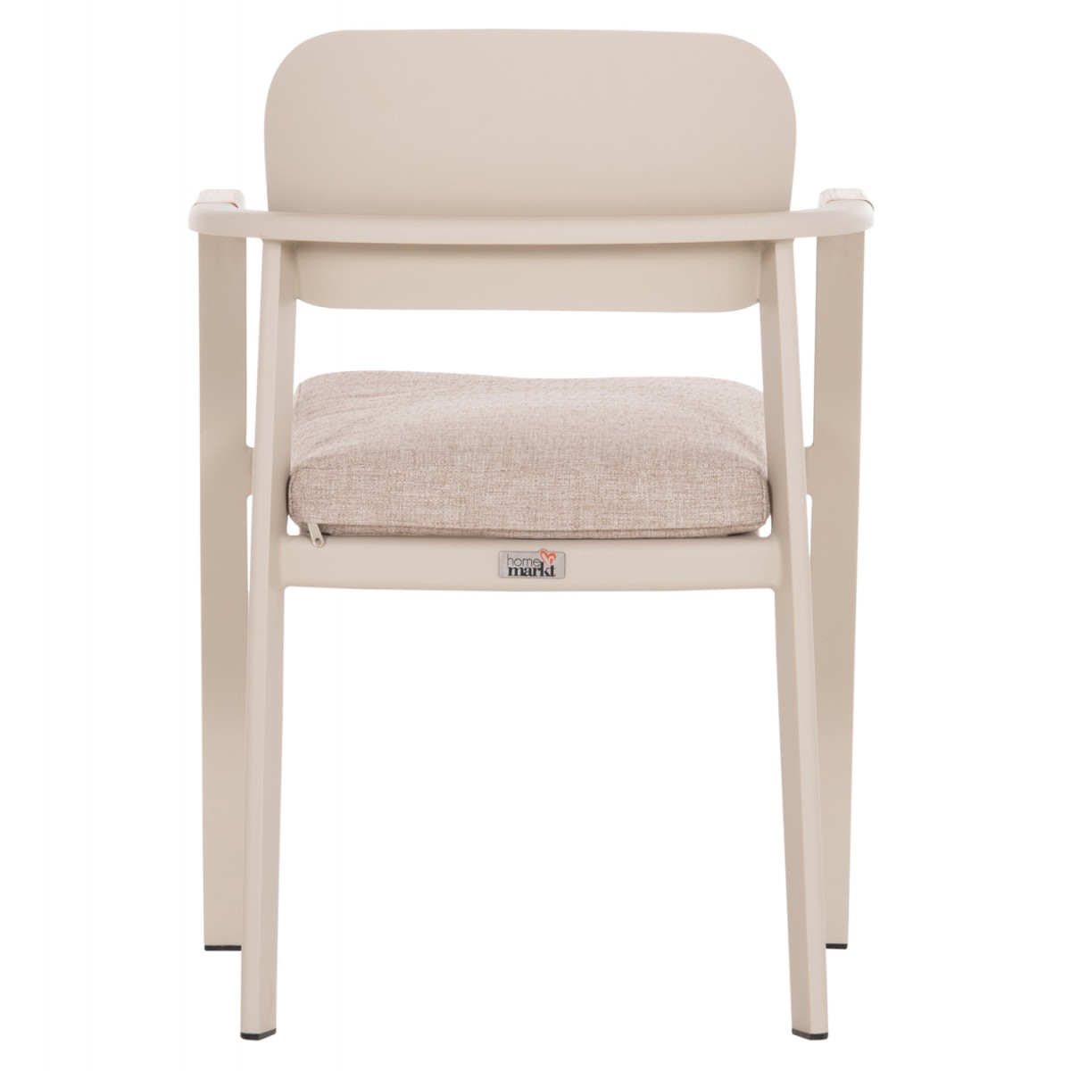 ΠΟΛΥΘΡΟΝΑ ΤΡΑΠΕΖΑΡΙΑΣ ELARA HM6414.05 ΜΠΕΖ ΑΛΟΥΜΙΝΙΟ-OLEFIN--ΞΥΛΟ TEAK 56x62x78Υεκ.