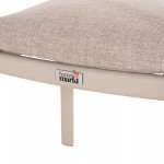 ΠΟΛΥΘΡΟΝΑ ΤΡΑΠΕΖΑΡΙΑΣ ELARA HM6414.05 ΜΠΕΖ ΑΛΟΥΜΙΝΙΟ-OLEFIN--ΞΥΛΟ TEAK 56x62x78Υεκ.