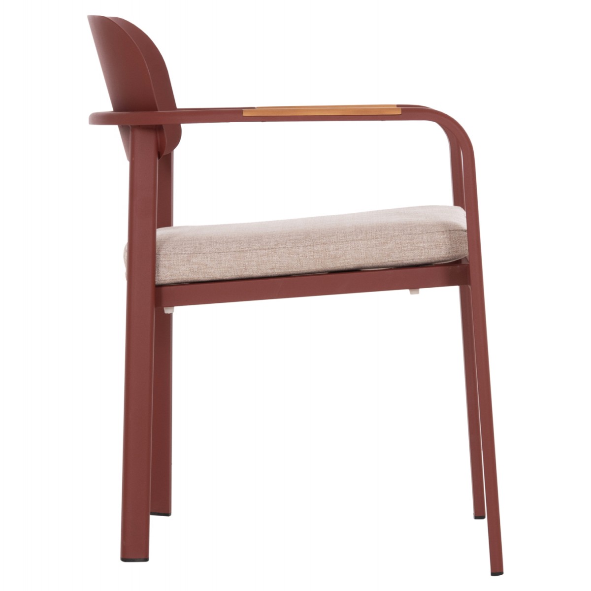 ΠΟΛΥΘΡΟΝΑ ΤΡΑΠΕΖΑΡΙΑΣ ELARA HM6414.07 ΚΕΡΑΜΙΔΙ ΑΛΟΥΜΙΝΙΟ-ΜΠΕΖ OLEFIN--TEAK 56x62x78Υεκ