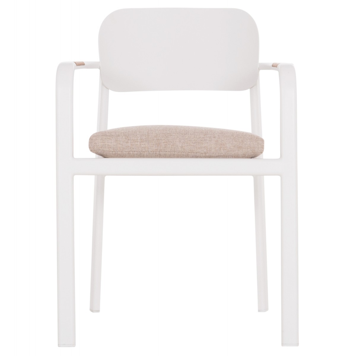 ΠΟΛΥΘΡΟΝΑ ΤΡΑΠΕΖΑΡΙΑΣ ELARA HM6414.02 ΛΕΥΚΟ ΑΛΟΥΜΙΝΙΟ-ΜΠΕΖ OLEFIN--TEAK 56x62x78Υεκ