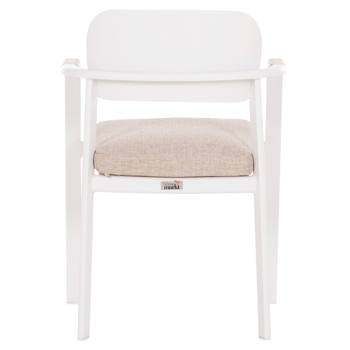 ΠΟΛΥΘΡΟΝΑ ΤΡΑΠΕΖΑΡΙΑΣ ELARA HM6414.02 ΛΕΥΚΟ ΑΛΟΥΜΙΝΙΟ-ΜΠΕΖ OLEFIN--TEAK 56x62x78Υεκ