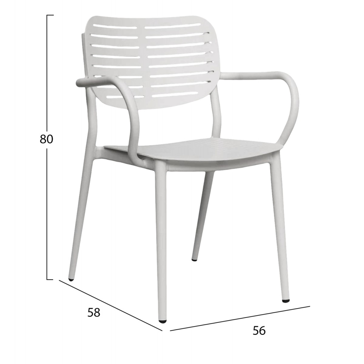 ΠΟΛΥΘΡΟΝΑ ΤΡΑΠΕΖΑΡΙΑΣ HILLIARD HM6644.02 ΑΛΟΥΜΙΝΙΟ ΣΕ ΛΕΥΚΟ 56x58x80Υεκ