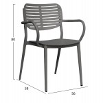 ΠΟΛΥΘΡΟΝΑ ΤΡΑΠΕΖΑΡΙΑΣ HILLIARD HM6644.01 ΑΛΟΥΜΙΝΙΟ ΣΕ ΓΚΡΙ 56x58x80Υεκ