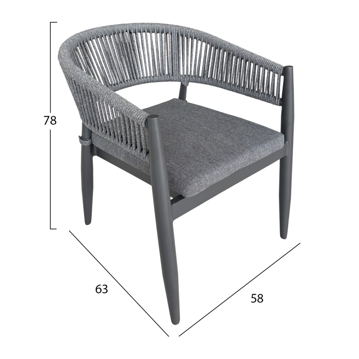 ΠΟΛΥΘΡΟΝΑ ΑΛΟΥΜΙΝΙΟΥ LISTON HM6646.01 ΣΧΟΙΝΙ-OLEFIN--ΑΝΘΡΑΚΙ 58x63x78Υεκ