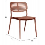 ΚΑΡΕΚΛΑ ΤΡΑΠΕΖΑΡΙΑΣ HILLIARD HM6645.08 ΑΛΟΥΜΙΝΙΟ ΣΕ TERRACOTTA 44.5x58x80Υεκ