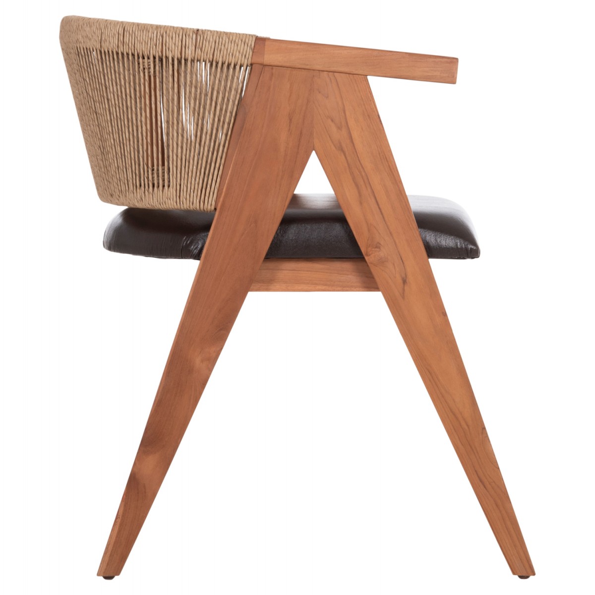 ΠΟΛΥΘΡΟΝΑ ΤΡΑΠΕΖΑΡΙΑΣ BRANN HM18238.11 ΞΥΛΟ ΤΕΑΚ-ΚΑΦΕ PU-ΣΧΟΙΝΙ 60x67x76Υεκ.