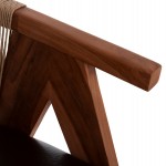 ΠΟΛΥΘΡΟΝΑ ΤΡΑΠΕΖΑΡΙΑΣ BRANN HM18238.11 ΞΥΛΟ ΤΕΑΚ-ΚΑΦΕ PU-ΣΧΟΙΝΙ 60x67x76Υεκ.