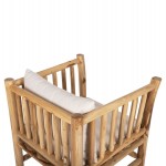 ΣΕΤ ΣΑΛΟΝΙ 4ΤΜΧ EDDARD HM9340 ΑΠΟ ΜΑΣΙΦ ΞΥΛΟ TEAK  ΦΥΣΙΚΟ - ΛΕΥΚΟ