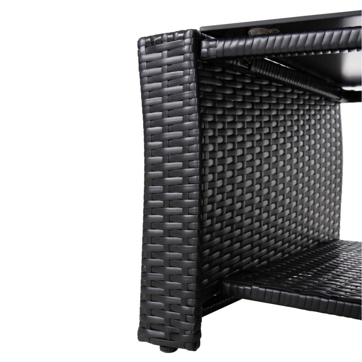 ΣΑΛΟΝΙ ΕΞ.ΧΩΡΟΥ 4ΤΜΧ THORE HM5978 ΣΥΝΘ. RATTAN ΜΑΥΡΟ-ΜΠΕΖ ΜΑΞΙΛΑΡΙΑ