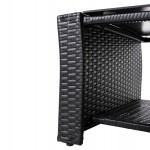 ΣΑΛΟΝΙ ΕΞ.ΧΩΡΟΥ 4ΤΜΧ THORE HM5978 ΣΥΝΘ. RATTAN ΜΑΥΡΟ-ΜΠΕΖ ΜΑΞΙΛΑΡΙΑ