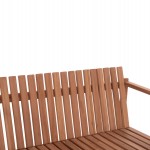 ΠΑΓΚΑΚΙ ΚΗΠΟΥ 2ΘΕΣΙΟ VED HM18124 ΞΥΛΟ TEAK--ΦΥΣΙΚΟ ΧΡΩΜΑ 130x60x86Υεκ.