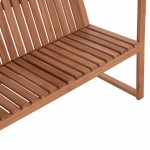 ΠΑΓΚΑΚΙ ΚΗΠΟΥ 2ΘΕΣΙΟ VED HM18124 ΞΥΛΟ TEAK--ΦΥΣΙΚΟ ΧΡΩΜΑ 130x60x86Υεκ.