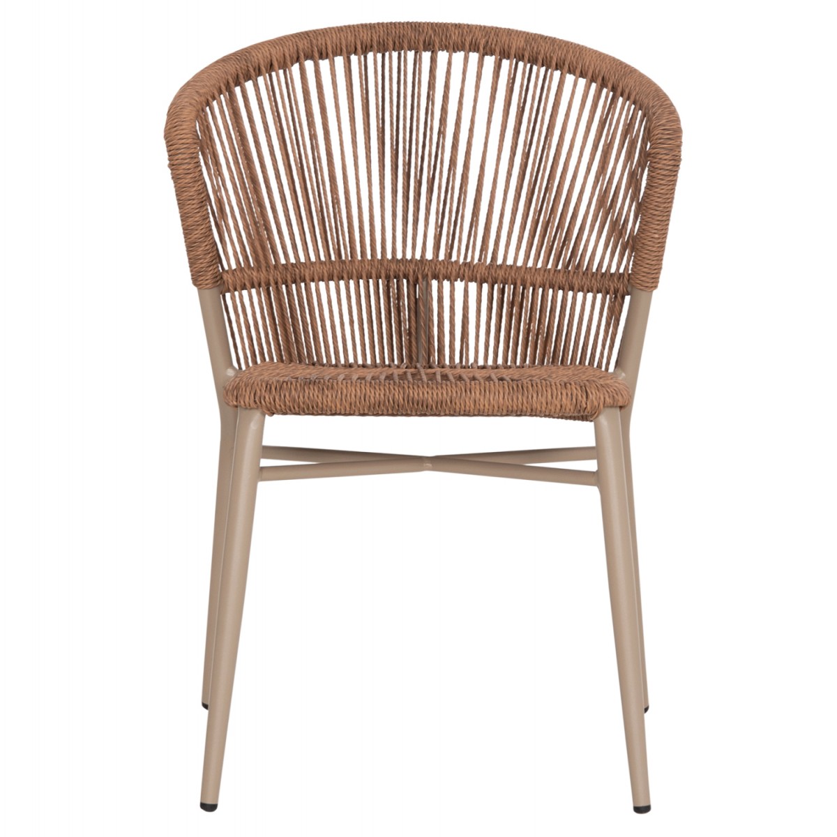 ΚΑΡΕΚΛΑ ΑΛΟΥΜΙΝΙΟΥ LYNN HM6267.03 ΚΑΠΟΥΤΣΙΝΟ ΣΚΕΛΕΤΟΣ-P.E.RATTAN ΦΥΣΙΚΟ 57x62x78Υεκ