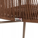 ΚΑΡΕΚΛΑ ΑΛΟΥΜΙΝΙΟΥ LYNN HM6267.03 ΚΑΠΟΥΤΣΙΝΟ ΣΚΕΛΕΤΟΣ-P.E.RATTAN ΦΥΣΙΚΟ 57x62x78Υεκ