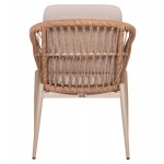 ΠΟΛΥΘΡΟΝΑ ΑΛΟΥΜΙΝΙΟΥ GALDIN HM6272.03 ΚΑΠΟΥΤΣΙΝΟ-P.E.RATTAN-ΜΠΕΖ ΥΦΑΣΜΑ 65x60x76Υεκ