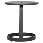 ΤΡΑΠΕΖΙ ΒΟΗΘΗΤΙΚΟ ΕΞ.ΧΩΡΟΥ MINO HM6432.01 ΑΛΟΥΜΙΝΙΟ & ΣΧΟΙΝΙ ΓΚΡΙ Φ47x53Υεκ