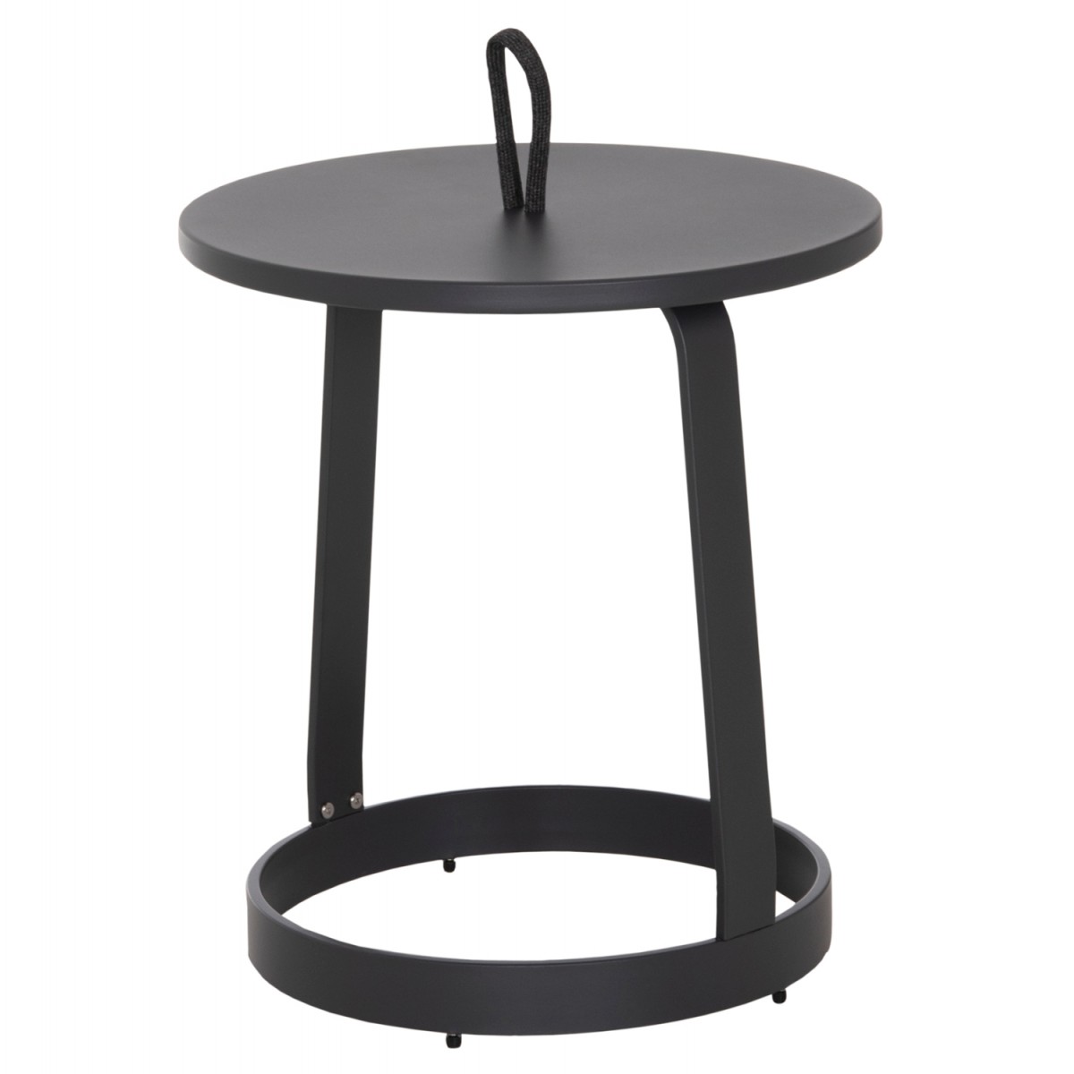 ΤΡΑΠΕΖΙ ΒΟΗΘΗΤΙΚΟ ΕΞ.ΧΩΡΟΥ MINO HM6432.01 ΑΛΟΥΜΙΝΙΟ & ΣΧΟΙΝΙ ΓΚΡΙ Φ47x53Υεκ